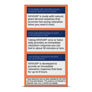 Xivvium For Stress Relief and Relaxation - Usage Label