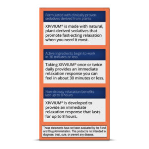 Xivvium For Stress Relief and Relaxation - Usage Label